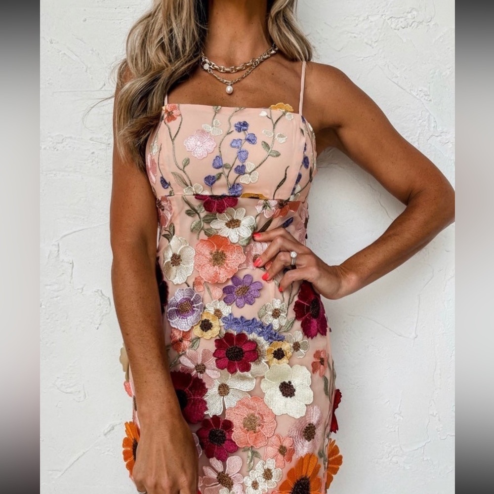 3D flower dress